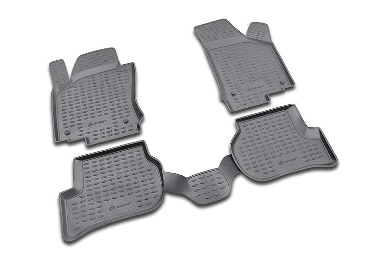 Element EXP.NLC.51.14.210kh Rubber Floor Mats for VW Jetta 2005-2010 Set of 4 Black