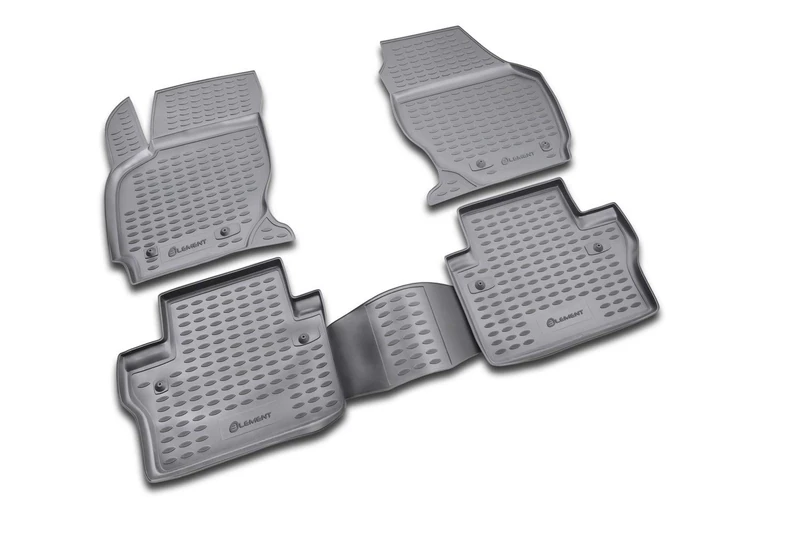 Element EXP.NLC.50.05.210 Rubber Floor Mats for Volvo S80 2006 – Set of 4, Black