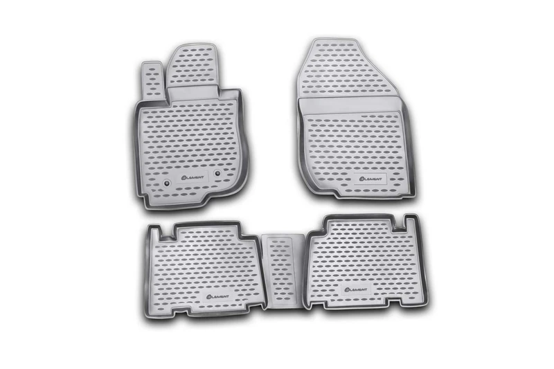 Element EXP.NLC.48.18.210 Rubber Floor Mats for Toyota RAV4 Long 01/2006-2019 4-Piece Set Black