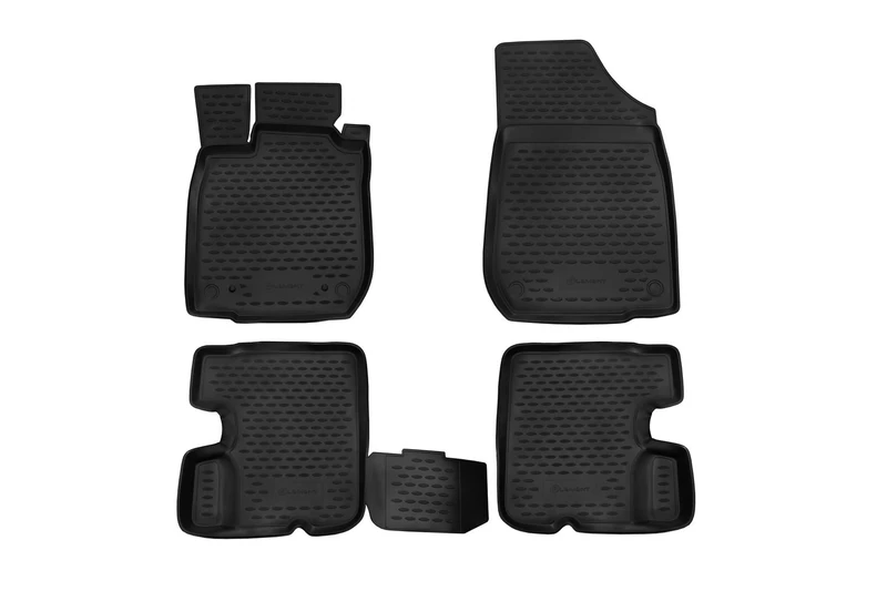 Element EXP.NLC.41.18.210kn Rubber Floor Mats for Renault Sandero 2010-08/2018 4-Piece Set Black