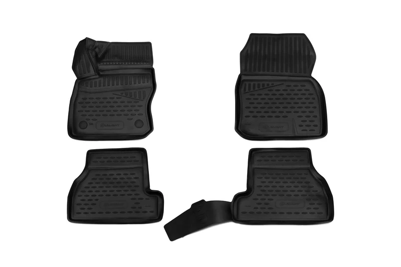 Element EXP.ELEMENT3D1685210k 3D Rubber Floor Mats for Ford Focus 2012-2018 (USA) 4-Piece Set, Black