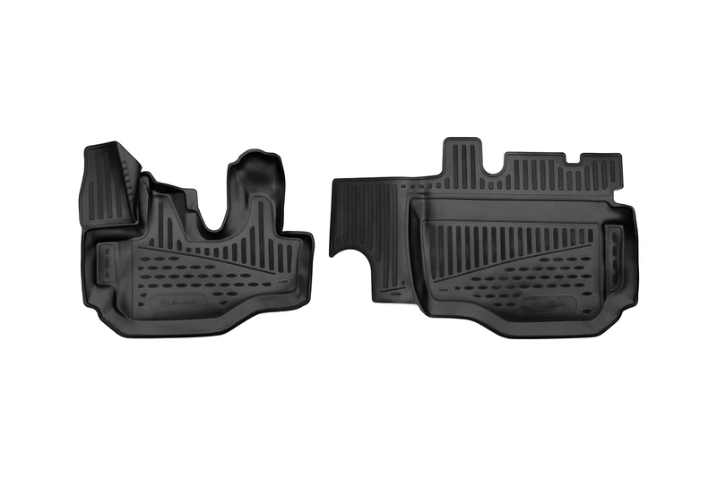 Element EXP.NLC.20.34.210 Rubber Floor Mats for Hyundai HD-120 1999-2 Pieces, Black