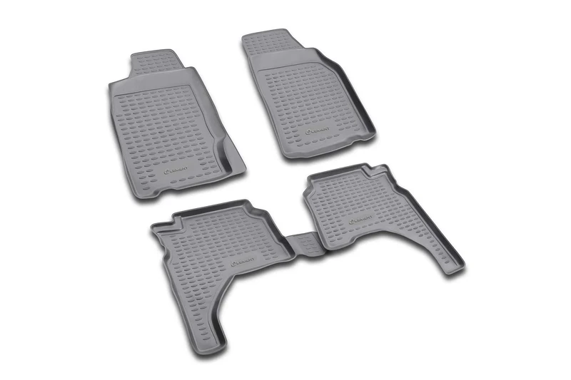 Rubber mats element custom-fit floor mats for Mitsubishi L-200 4 pieces 1996-2005