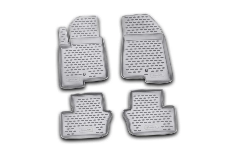 Element EXP.NLC.24.02.210 Rubber Floor Mats for Jeep Liberty 2007 – Set of 4, Black