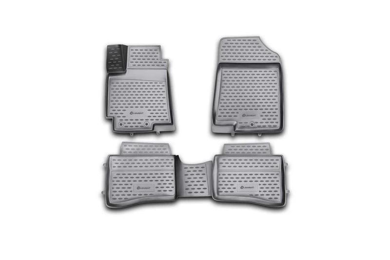 Element EXP.NLC.3D.25.38.210h 3D Rubber Floor Mats Kia Rio 2011-2017 4-Piece Set Black