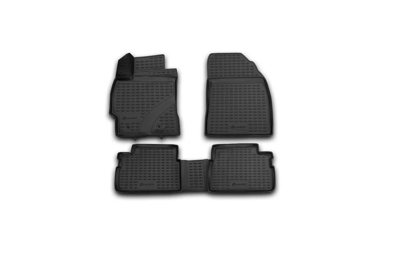 Element EXP.NLC.3D.48.15.210k 3D Rubber Floor Mats for Toyota Corolla 10/2006-2013 4-Piece Set Black