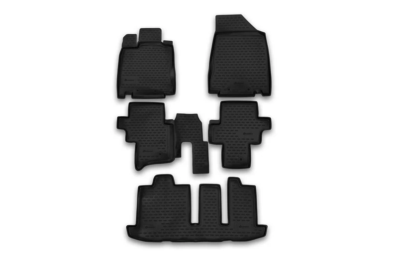 Element EXP.CARNIS00037 Rubber Car Mats for Nissan Pathfinder 2014 – 5 Pieces, Black