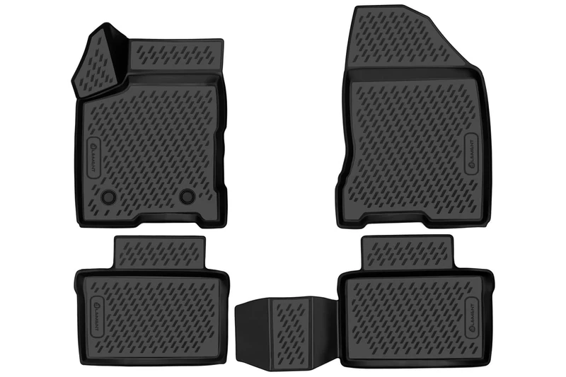 Element EXP.NLC.37.09.210k Rubber Car Mats for Opel Zafira B 07/2005-2014 Set of 4 Black