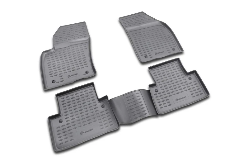 Element EXP.NLC.50.01.210 Rubber Floor Mats for Volvo S40 2003 – Set of 4, Black