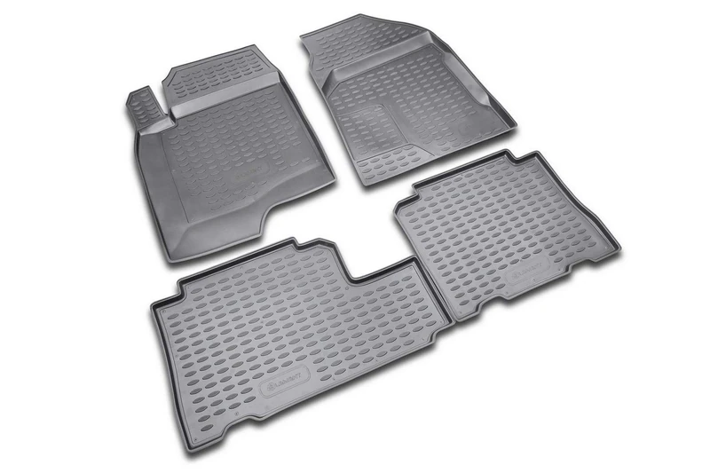 Element EXP.NLC.08.07.210k Rubber Mats Foot Mats for Chevrolet Captiva 2006 4-Piece Set, Black, Fit