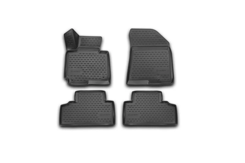 Element EXP.NLC.3D.25.51.210 3D Rubber Floor Mats for Kia Carens 2013 – Set of 4, Black