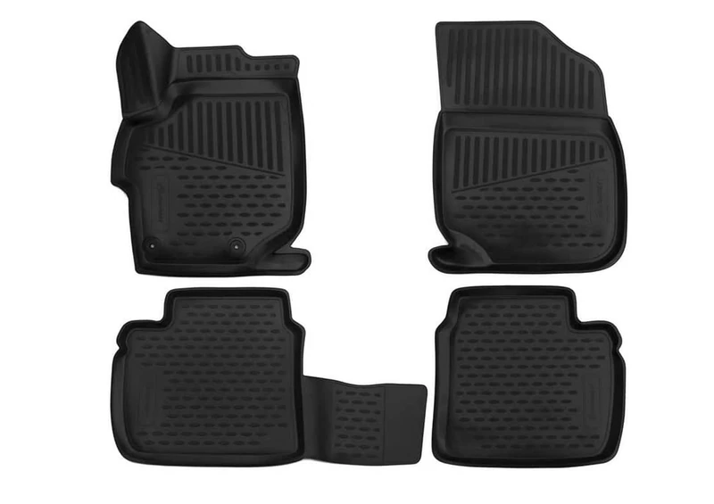 Element EXP.ELEMENT3D3824210k 3D Rubber Floor Mats for Peugeot 301 2013 – Set of 4, Black