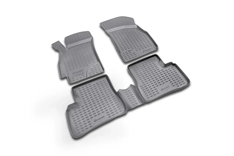 Element EXP.NLC.20.06.210k Rubber Floor Mats for Hyundai Accent 2000-2005 4-Piece Set Black - Image 1