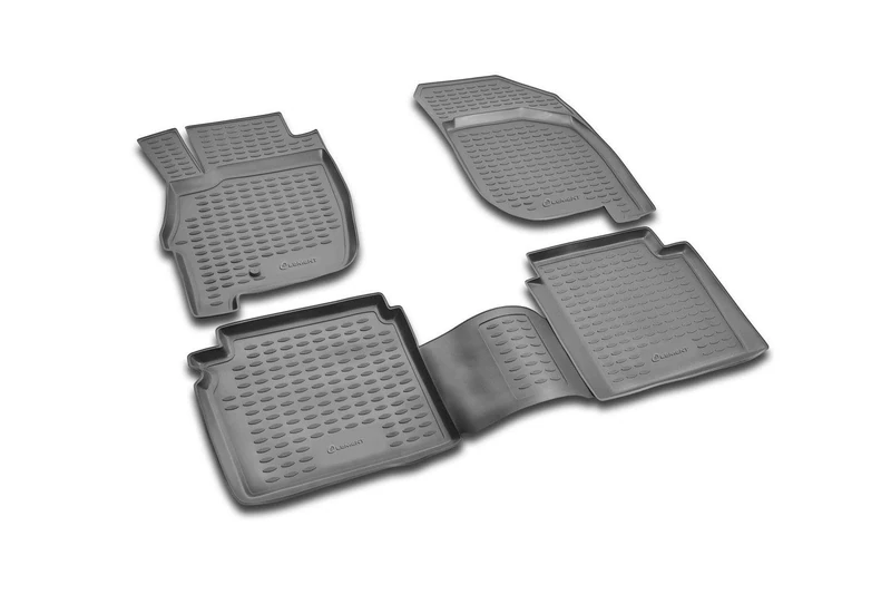 Element EXP.NLC.35.12.210 Rubber Floor Mats for Mitsubishi Galant 2004 – Set of 4, Black