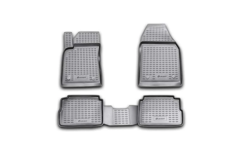 Element EXP.NLC.37.16.210k Rubber Car Mats for Opel Vectra 2002-2008 Saloon Hatchback 4-Piece Set, Black