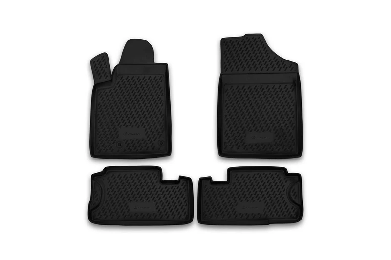 Element EXP.CARPGT00019 Rubber Floor Mats for Peugeot Partner 06/2008 – Set of 4, Black