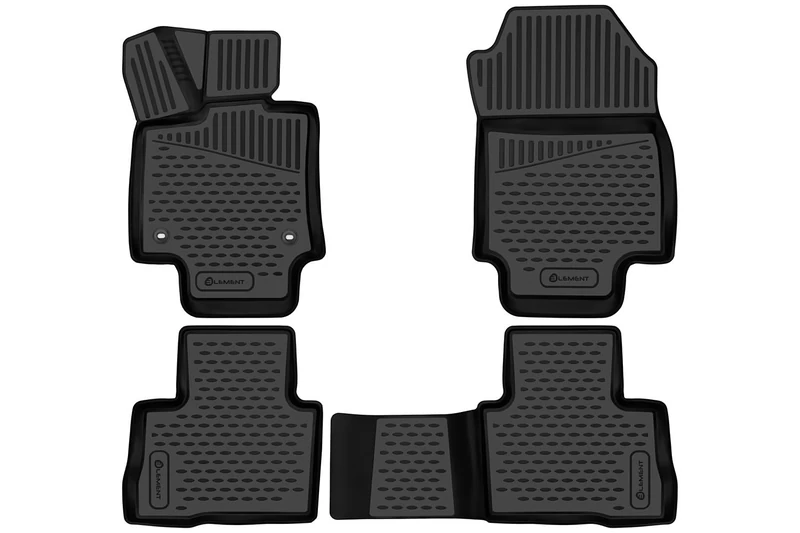 Element EXP.ELEMENT3D01873210k 3D Rubber Floor Mats Toyota RAV4 2018 Estate XA50 Hybrid 4-Piece Black