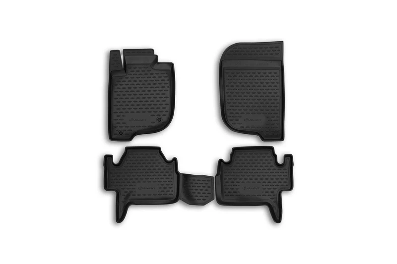 Element EXP.NLC.35.30.210 Rubber Floor Mats for Mitsubishi Pajero Sport 2012-2016 4-Piece Set, Black