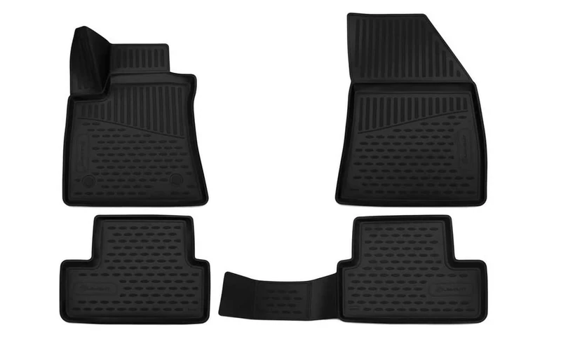 Element EXP.ELEMENT3D4149210k 3D Rubber Floor Mats for Renault Megane IV 2016-BEIM Hatchback 4-Piece Set, Black
