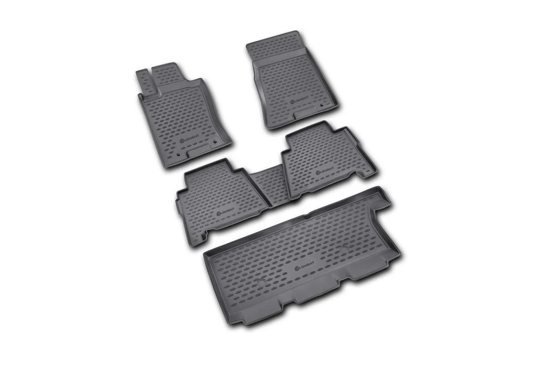Element EXP.NLC.25.29.210k Rubber Car Mats for Kia Mohave 10/2009-5 Pieces, Black