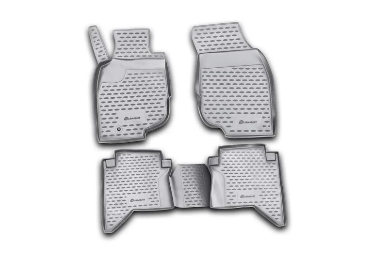 Element EXP.NLC.48.45.210k Rubber Car Mats for Toyota Hilux 2008 – 4 Pieces, Black