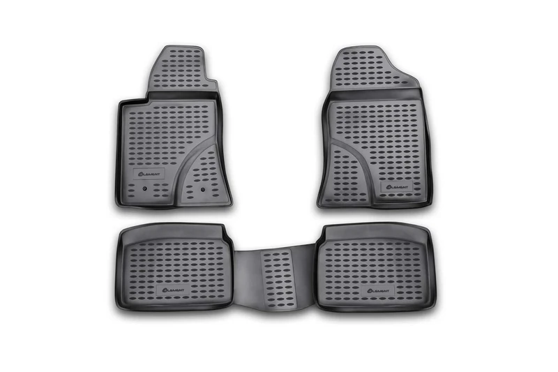 Element EXP.NLC.48.04.210k Rubber Floor Mats for Toyota Avensis 2003-2009 4-Piece Set Black