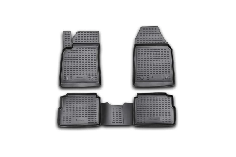 Element EXP.NLC.37.15.210k Rubber Car Mats for Opel Vectra Estate 2003-2008 Set of 4 Black