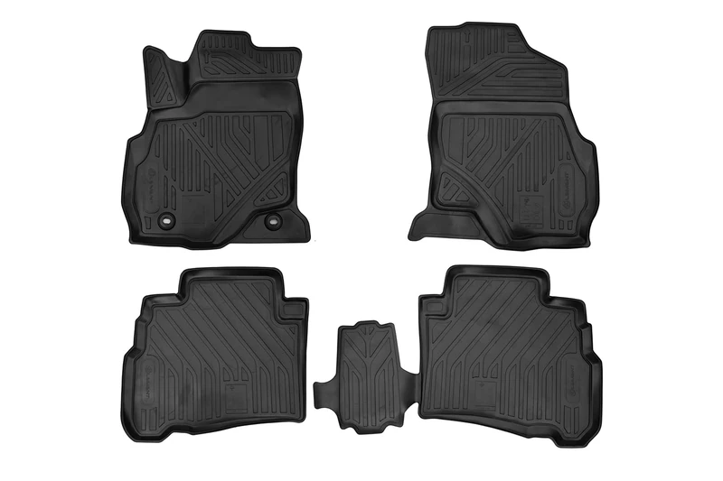 Element EXP.ELEMENT3D048155210k 3D Rubber Floor Mats for Toyota Fortuner 2017-4WD 4-Wheel Drive Black
