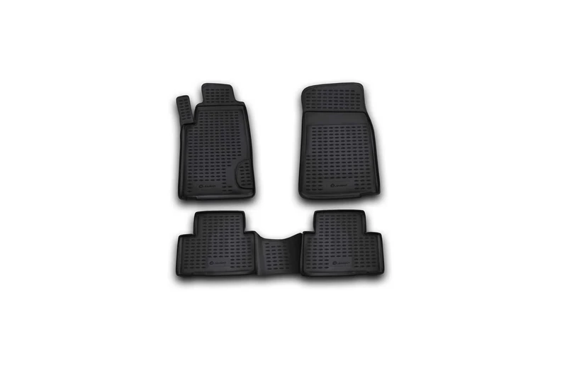 Element EXP.NLC.61.01.210 Rubber Floor Mats SSANG YONG Rexton 4-Piece 2001-2006 Black