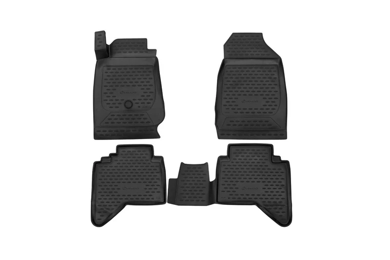 Element EXP.ORIG.3D.21.08.210k 3D Rubber Mats Floor Mats Isuzu D-MAX 2016-2018 2018 AT Seats with Electrodrive 4-Piece Black