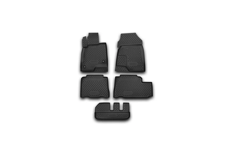 Element EXP.NLC.08.17.210k Rubber Car Mats for Chevrolet Captiva 2011-5 Pieces, Black, Fit