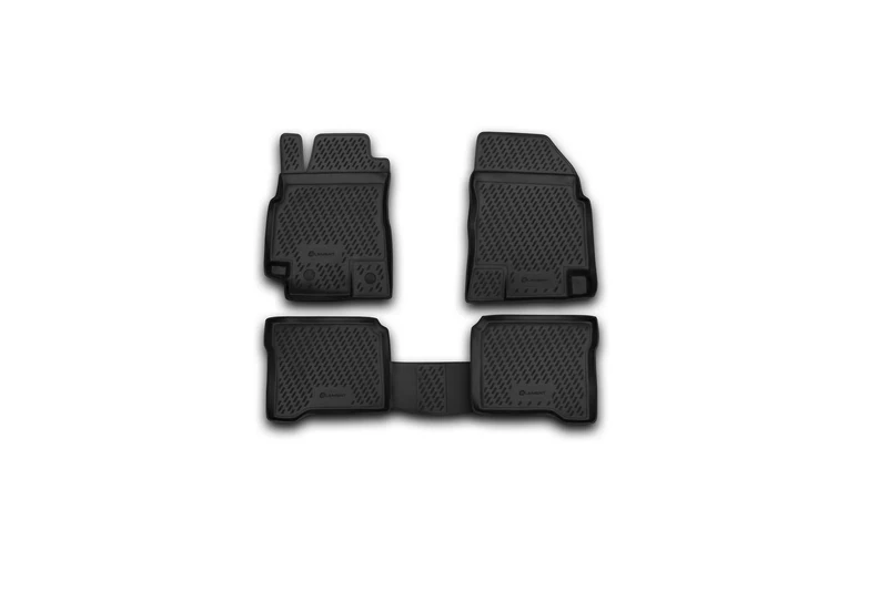 Element EXP.CARNIS00019 Rubber Floor Mats for Nissan Primera 2002-2008 4-Piece Set Black