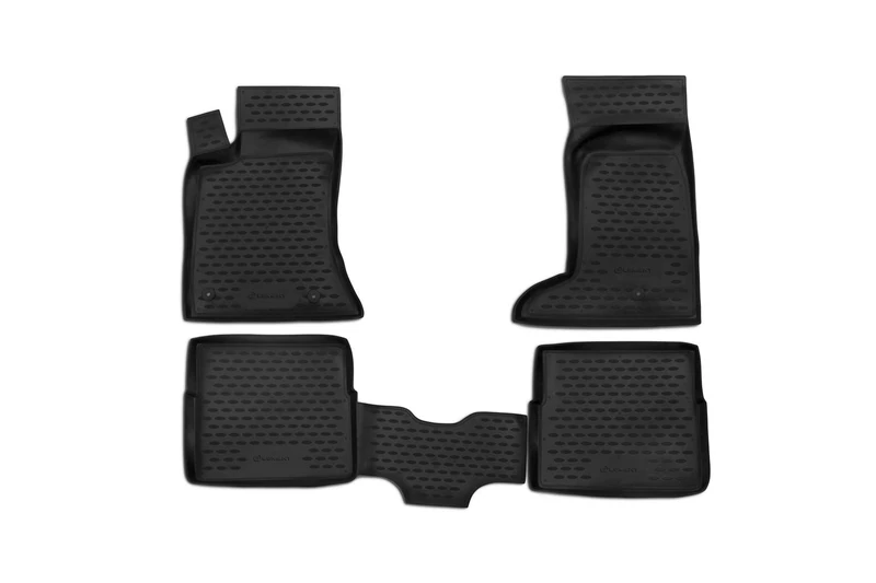 Element EXP.NLC.07.02.210k Rubber Mats Floor Mats CADILLAC SRX 2004-2009 4-Piece Set, Black, Fit