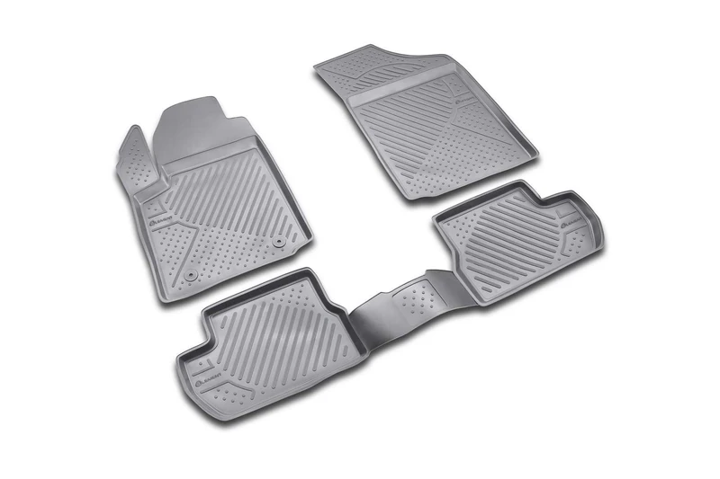 Element EXP.NLC.10.04.210k Rubber Car Mats for Citroen C2 2003 – 4 Pieces, Black, Fit