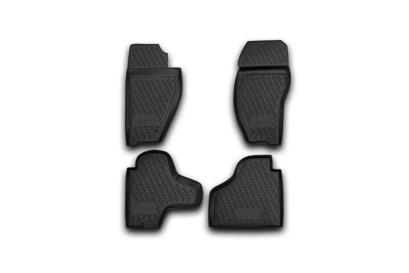 Element EXP.CARJEP0001h Rubber Floor Mats Jeep Cherokee 2007-2012 4-Piece Set Black