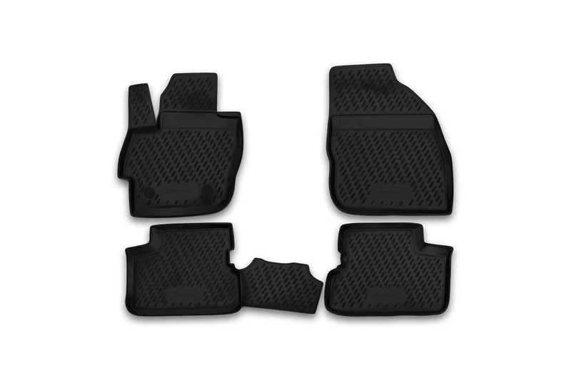 Element EXP.CARMZD00015 Rubber Floor Mats for Mazda 3 08/2009-2013 4-Piece Set Black