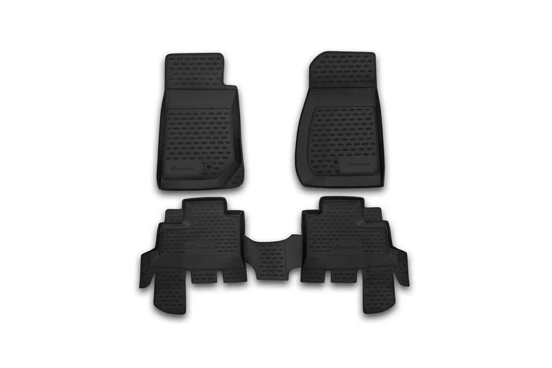 Element Rubber Mats Tailored Floor Mats Jeep Wrangler 4 Door 2007-2018 4-Piece Set