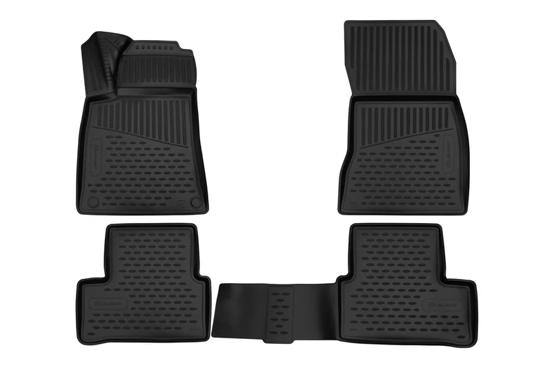 Element EXP.ELEMENT3D021320k 3D Rubber Floor Mats Mercedes A-Class 2015-HB 4-Piece Set Black