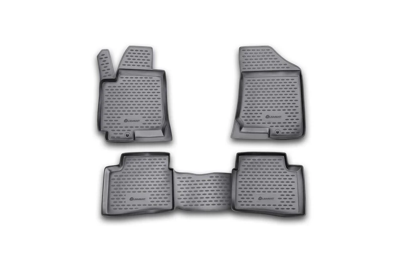 Element EXP.NLC.25.27.210 Rubber Floor Mats for Kia Proceed 3D 2008-2012 Set of 4 Black