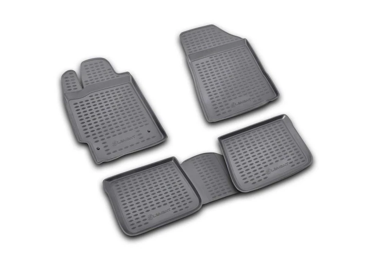 Element EXP.NLC.3D.48.02.210k 3D Rubber Floor Mats for Toyota Camry 2006-2011 4-Piece Set Black