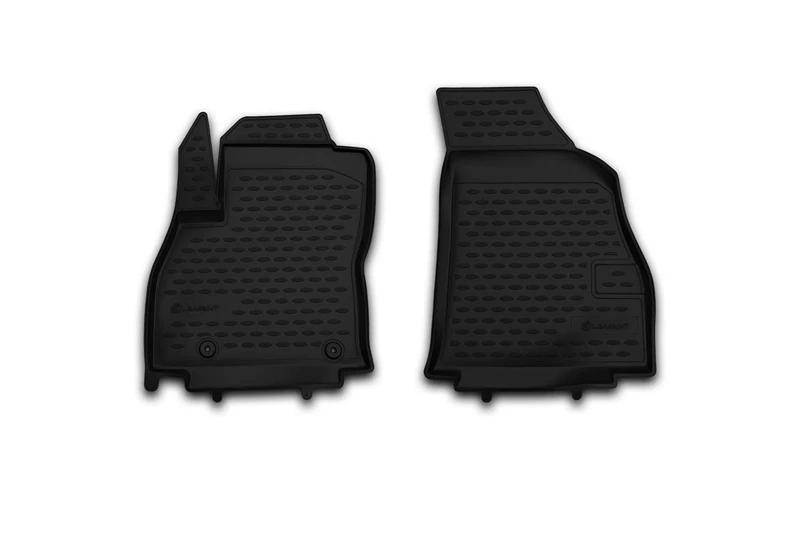 Element EXP.NLC.38.22.210kh Rubber Floor Mats for Peugeot Bipper 2007 2-Piece Set Black 80 x 60 mm