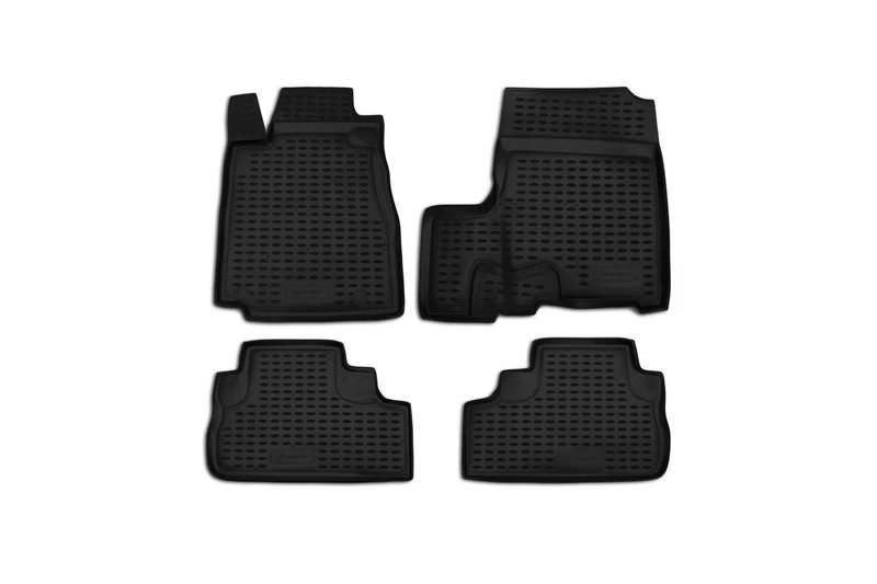 Element EXP.NLC.18.16.210k Rubber Floor Mats for Honda CR-V III with Subwoofer 2007-2012 Set of 4 Black