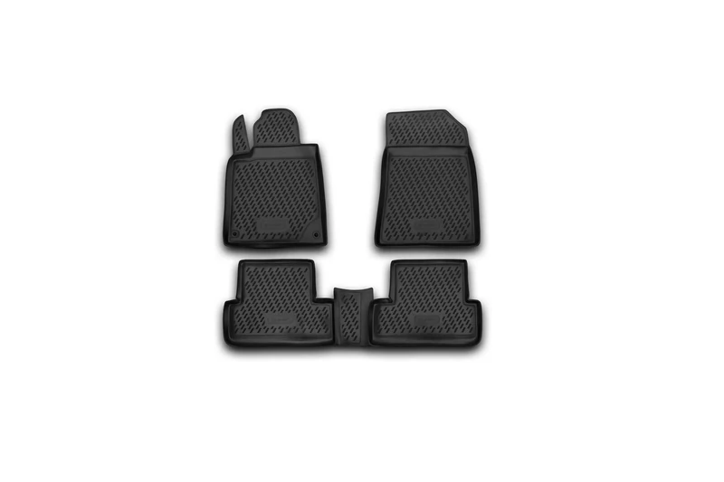 Element EXP.CARPGT00015 Rubber Floor Mats for Peugeot 407 04/2004 – Set of 4, Black