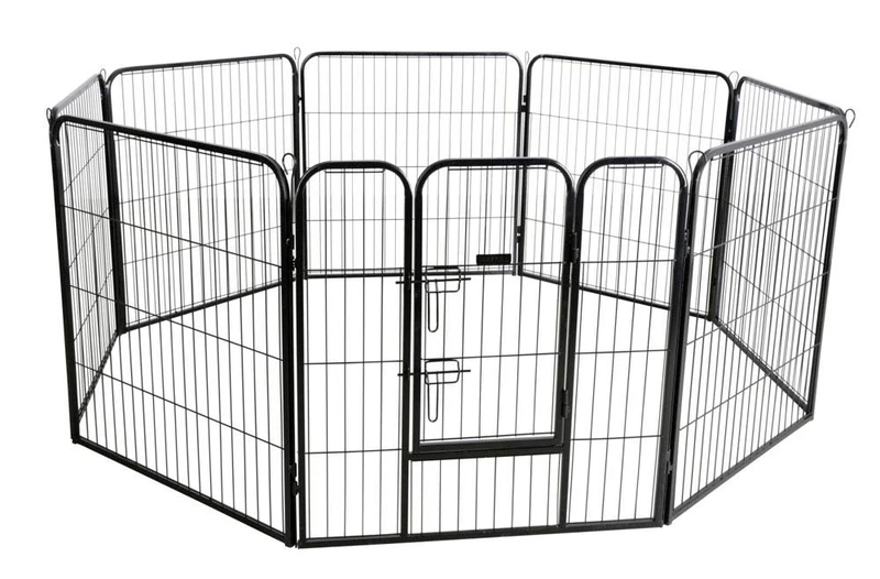 Kerbl 80577 Dog and Puppy Enclosure 80 x 77 cm 8 Panels with Door 20.12 kg