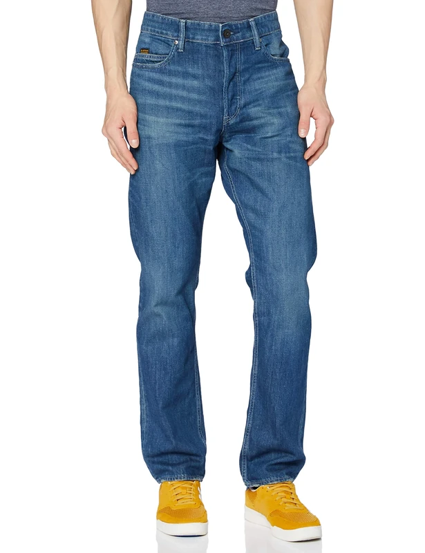 G-Star Men's Triple A Regular Straight Jeans C, Blue (faded crystal lake D19164-C665-C280), 34W / 32L