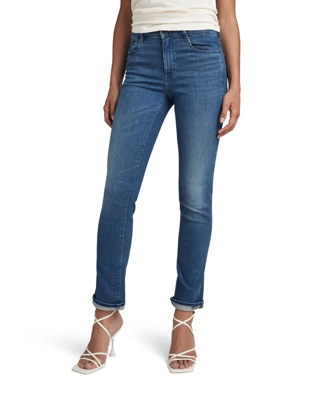 G-Star Women's Noxer Straight Jeans, Blue (faded neptune blue D17192-6550-C571), 24W / 30L