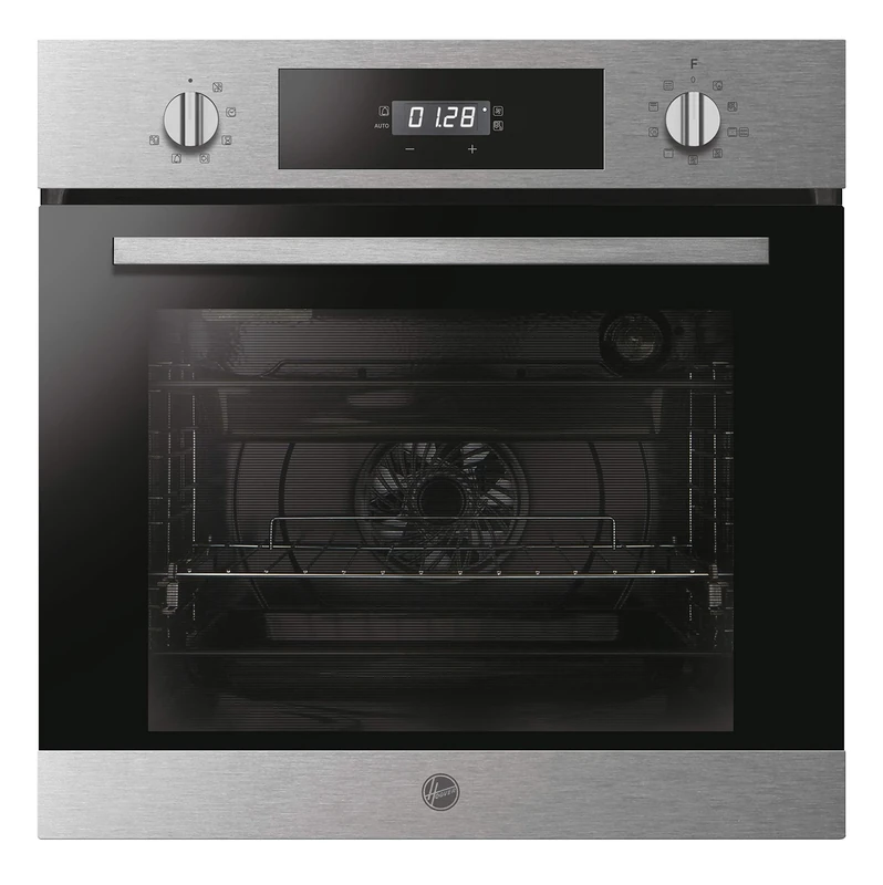 Hoover H-Oven 300 HOC3BF5558IN Built-In Electric Single Oven, Pyrolytic Self Cleaning, Stainless Steel 60cm
