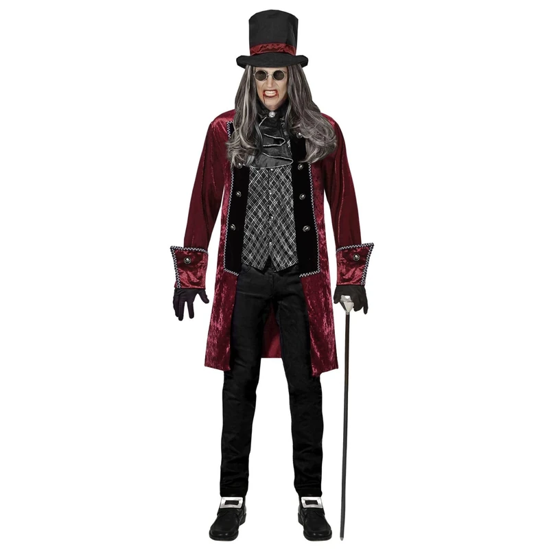 Widmann Victorian Vampire (jacket with vest, jabot, gloves, hat) - (XXXL)