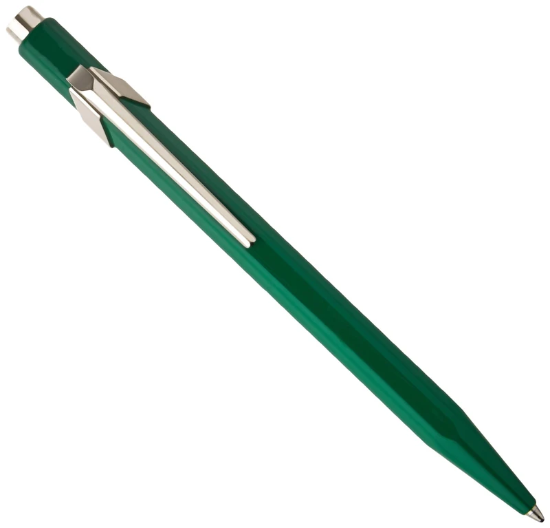 Caran d'Ache 849 Green Ballpoint Pen, Green Ink - Box of 10