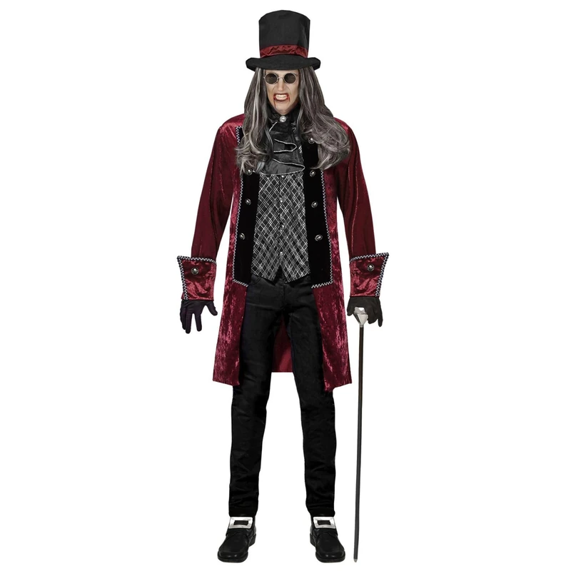 Widmann Victorian Vampire (jacket with vest, jabot, gloves, hat) - (XXL)